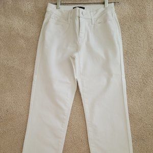 Vera Wang Simply Vera White Crop Jeans Pants Size 2 NEW